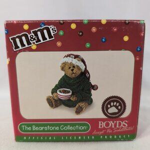 M&M's Boyds Bears Bearstone Collection 2006 Christmas Santa Figure 91906 NEW